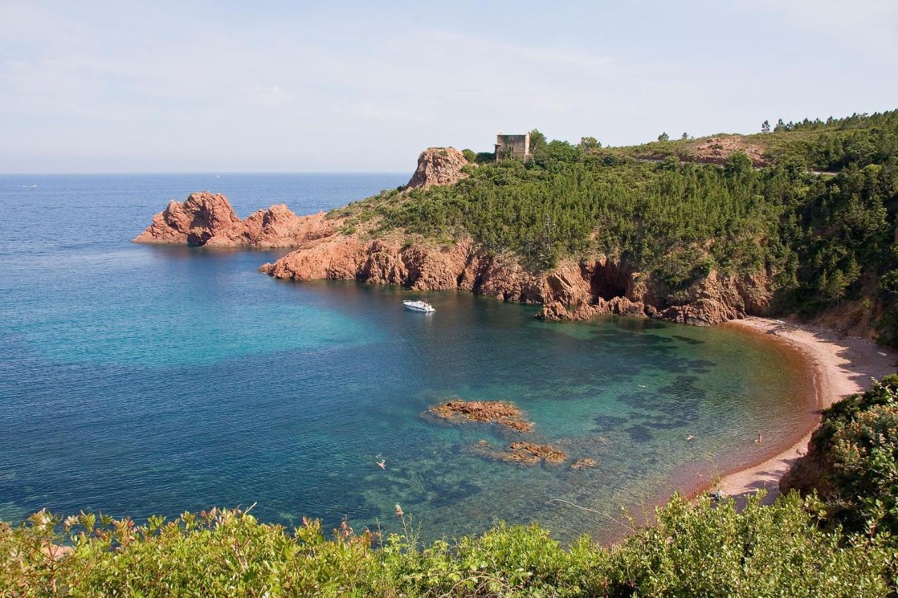 Agay Cap Esterel Le Hameau F2 Clim Plein Sud Dernier Etage Magnifique Vue Mer Saint-Raphaël Exteriér fotografie